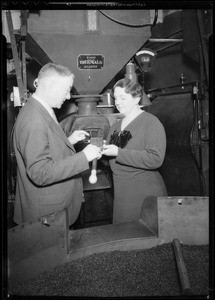 Home economic teacher & Mr. Weaver, Southern California, 1935