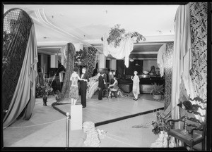 Display in silk department, Broadway Department Store, Los Angeles, CA, 1925