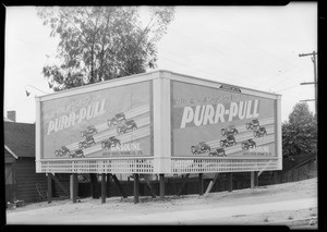 Signboards, West Washington Boulevard & South La Salle Avenue, Wilshire Boulevard & South Hobart Boulevard, Los Angeles, CA, 1930