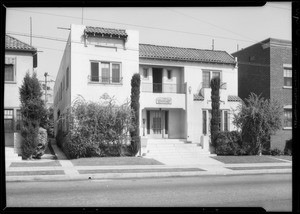 Apartment houses at 413 to 423 1/2 Coronado Terrace and 430 North Coronado Street, Los Angeles, CA, 1935