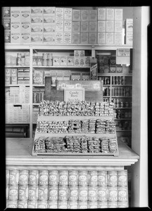 Candy display in Safeway store, 5833 South Main Street, Los Angeles, CA, 1929