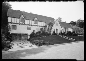 Exterior of houses at Bel Air, Los Angeles, CA, 1931