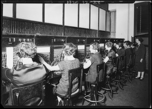 Switchboard operators, Broadway Department Store, Los Angeles, CA, 1925