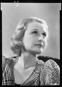 Portrait of Miss Helen Simmons, Southern California, 1933