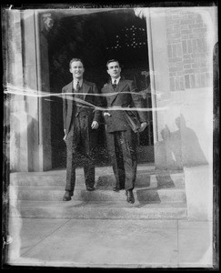 Students in school clothes for mailing piece, Southern California, 1935