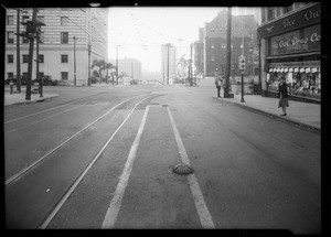 Intersection, West Temple Street and North Broadway, Los Angeles, CA, 1932