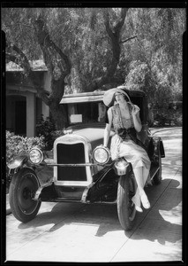 Chevrolet with Betty Boyd, Southern California, 1926