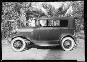 Ford Tudor sedan, Mr. Howenstein, owner, Southern California, 1931