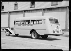 Japanese school bus, Southern California, 1935