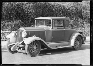 Studebaker coupe, Oscar Grant owner, Southern California, 1933