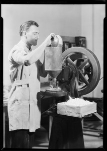 Pill making machine, Southern California, 1931