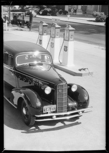 Car for composite with quart Triton can, Southern California, 1934