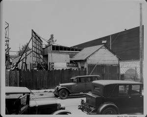 View of an old movie studio in Hollywood's Poverty Row, Gotham Productions, 1948