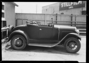 Ford roadster - John Hokom, owner & assured, Southern California, 1934