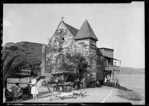 Tea room at Castellammarre, Los Angeles, CA, 1926