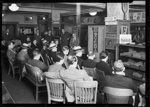 Crowd listening to USC - Notre Dame game, Southern California, 1929