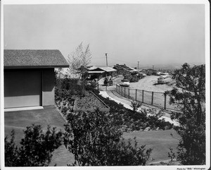 Residential area under construction on a hilltop