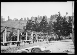 Gun shooting contest, Southern California, 1925