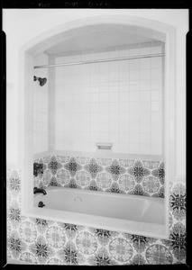 Bathrooms in homes of Mr. Crissman, 1107 & 1109 Peavine Canyon Road, Beverly Hills, CA, 1928