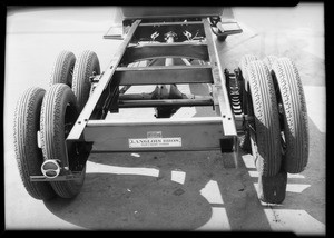 6 wheel chassis, Langlois Bros., Southern California, 1931