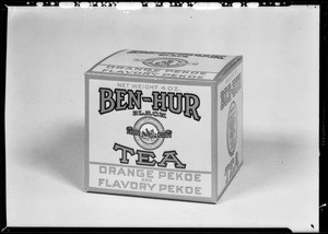 Tea carton, Joannes Corporation, Southern California, 1931