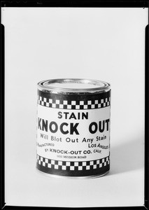 Can of Stain Knock Out, Southern California, 1931