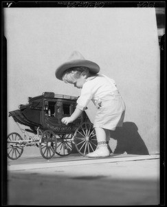 Stagecoach, miniature, Ms. Knight's youngster, Southern California, 1934