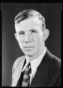 Portrait of former student Robert Englebeck, National Automotive School, Southern California, 1930