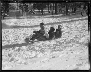 Snow scenes at Big Pine, Southern California, 1931