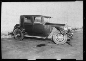 Packard sedan, owner Dr. Harry S. Fist, Ford delivery truck, Nassr & Azar, owners, Southern California, 1934