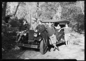 Camping equipment at Arroyo Seco, Southern California, 1925