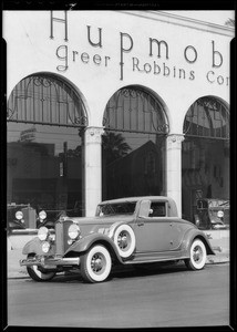 Hupmobile with Vogue tires, Southern California, 1932