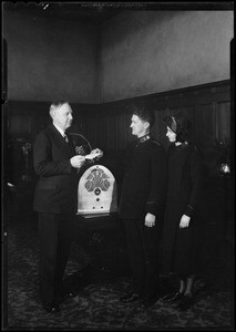 Salvation Army captains and radio, Southern California, 1930