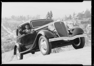 Hill climb in Glendale with Sam Palmer, Glendale, CA, 1934