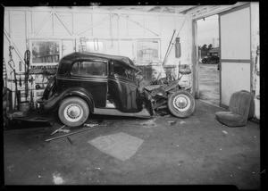 Ford sedan, Commercial Casualty, Mr. Lapie, Southern California, 1935