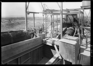 Rock crusher and pit, Southern California, 1928