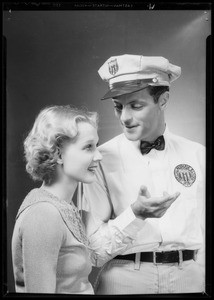 Helms salesman & girl, Jim Milcoy & Elaine Shepard, Southern California, 1935