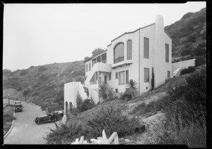 Oliver Morosco's home, Castellammare, Los Angeles, CA, 1928