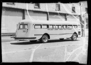 Delano Joint Union High School bus, Southern California, 1935