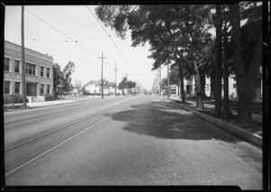 Intersection of Main Street and West 42nd Street, Los Angeles, CA, 1932