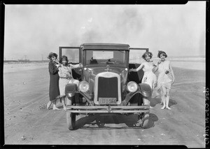 Chevrolet car at Terminal Island, Los Angeles, CA, 1925