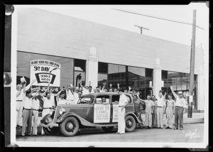 Eddie Pullen in Ford, Southern California, 1933