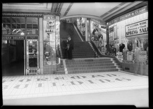 Entrance to Foreman & Clark store, Southern California, 1931