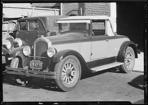 Willys-Knight, Kelly Car Co. assured, Southern California, 1933