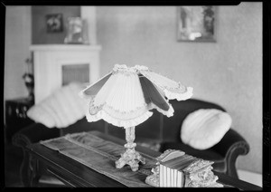 Bed lamp & etc., Southern California, 1926