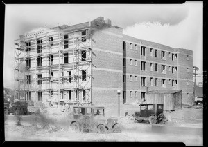 New buildings in Pellissier tract, Southern California, 1928