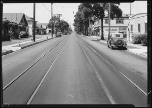 Intersection of East 38th Street & Maple Avenue, Los Angeles, CA, 1934