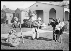 View park, kids making movies, Southern California, 1928