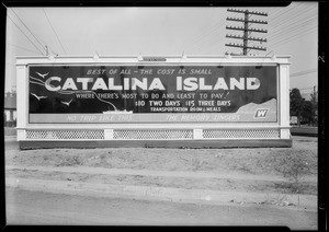 Signboard at Washington and Crenshaw, Southern California, 1928