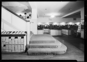 Staircase, store basement, Southern California, 1931